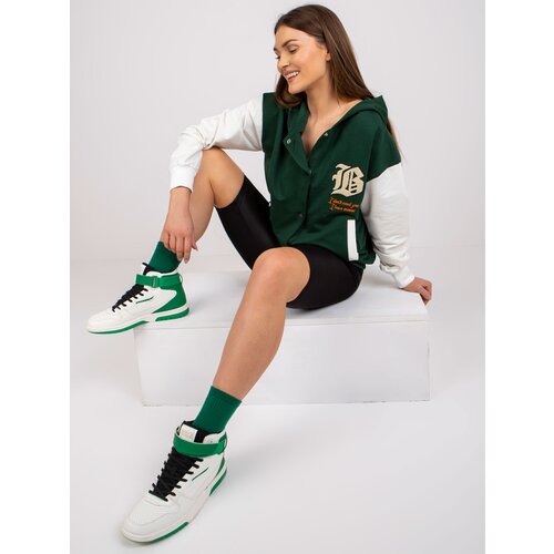 FANCY Sweatshirt-FA-BL-7471.37X-dark green Cene