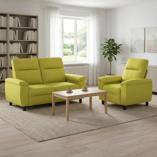  Set sofe 2 pcs Svijetlo zelena Tkanina Cene