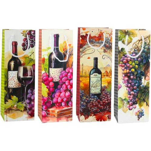  Wine Bottle Paper Gift Bag 35 x 12 x 9 cm Slike