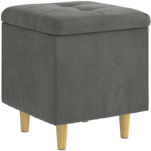  Otoman za pohranu s jastukom Tamno siva 40 x 40 x 45 cm Bar&amp;scaron;un - Tamno siva 40 cm Bar&amp;scaron;un Slike