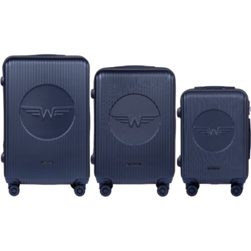 WINGS set od tri kofera Swallow od ABS materijala veličine V M S plavi Cijene