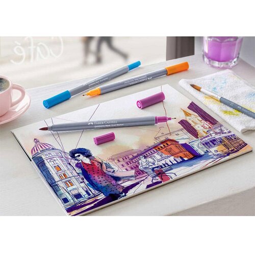 Faber-Castell Marker Duo Aqua, 12 komada Slike