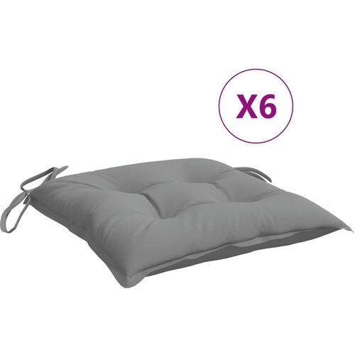 vidaXL Blazine za stole 6 kosov sive 50x50x7 cm oxford tkanina, (21244671) Cene