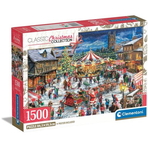 Clementoni Puzzle Božićni sajam 1500 dijelova Slike