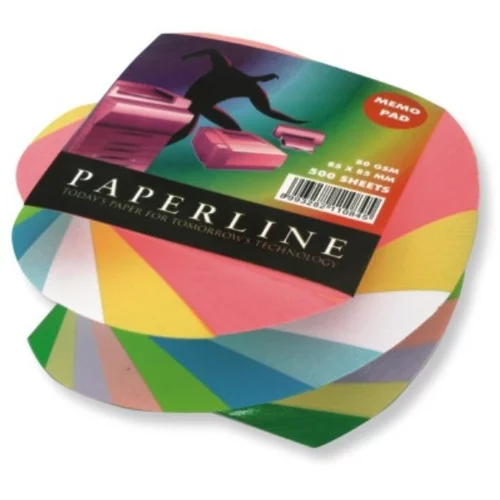  Papirna kocka PaperLine v špirali, barvna, 500 listov