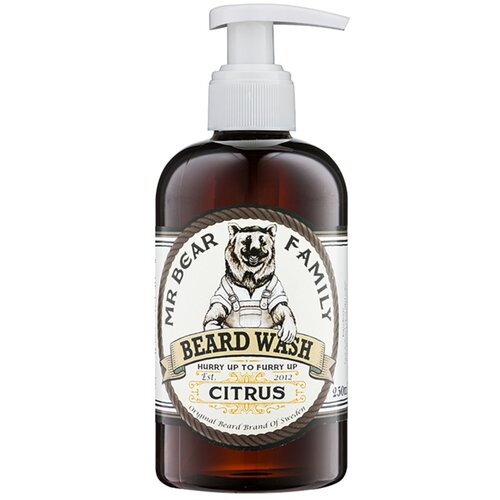 Mr Bear Family Citrus &amp;scaron;ampon za bradu 250 ml Slike