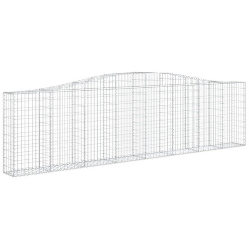  Lučne gabionske ko&amp;scaron;are 25kom 400x30x100/120cm pocinčano željezo Slike