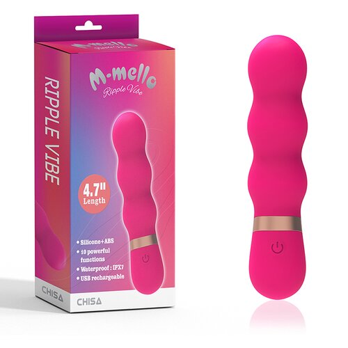  Ripple Vibe Silikonski vibrator, Roze, 12 cm Cene