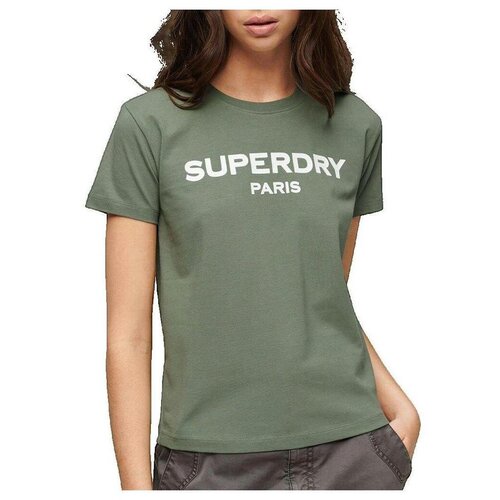 Superdry Majice s kratkimi rokavi T-shirt Sport Luxe kaki Kaki Cene