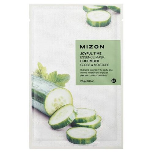 Mizon Joyful Time Cucumber maska iz platna s posvetlitvenim in vlažilnim učinkom 23 g Cene
