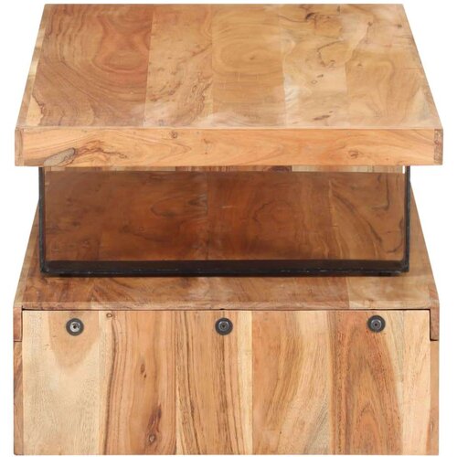  2-delni komplet klubskih mizic trden akacijev les Cene