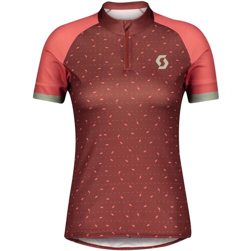 Scott Women's cycling jersey Endurance 30 S/Sl Dark Purple/Blush Pink Slike