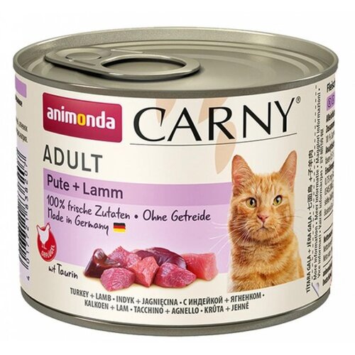 Animonda Cat Carny Adult puran z jagnjetino - mokra mačja hrana - 200 g, (21385772) Cene