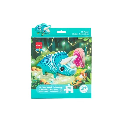  Puzzle slagalica deli 3D -triceratops 75 delova 83617 Cene