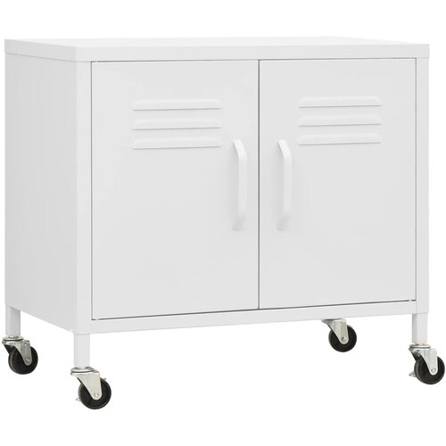 VidaXL Omara za shranjevanje bela 60x35x56 cm jeklo, (20705147) Slike