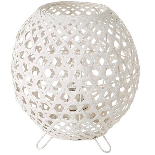 Casa Selecci&amp;oacute;n Bijela stolna lampa s bambusovim sjenilom (visina 23 cm) &amp;ndash; Slike
