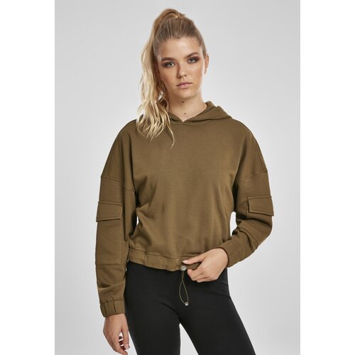 Urban Classics Women's Short Work Hoodies Summer Olive Cijene
