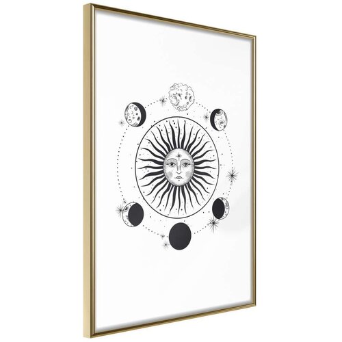  Poster - Sun and Moon 20x30 Slike