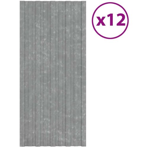  panel 12 pcs Srebrno 100 x 45 cm Pocinčani čelik - Srebrno 100 x 45 cm 12 Slike