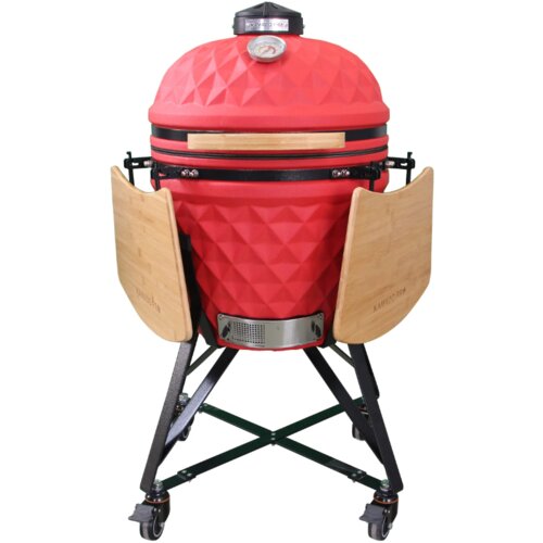  Keramični žar Kamado Pro 21&Prime; Diamond - rdeč Cene
