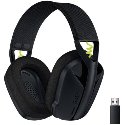 Logitech G435 Wireless LightSpeed Gaming z mikrofonom črne slu&scaron;alke Cene