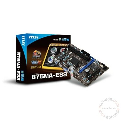 MSI B75MA-E33 matična ploča Slike