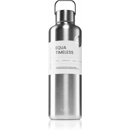 Equa Timeless steklenica za vodo iz nerjavnega jekla barva Steel 1000 ml