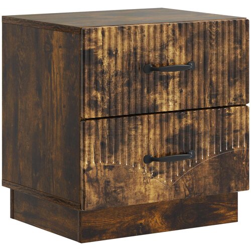  Noćni ormar s ladicama Dimljeni hrast 43 x 34,5 x 44,5 cm Cene