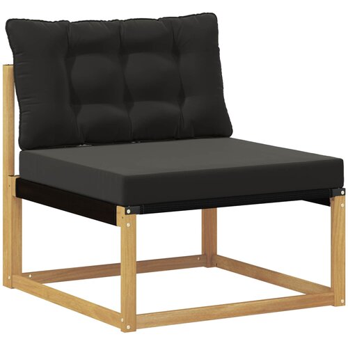  Set vanjskih sofa Čvrsto drvo akacije i Textilene Bijela Slike