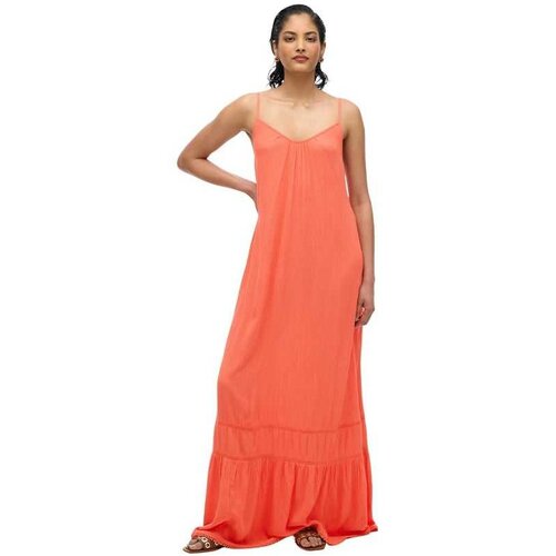 Superdry koralna maxi haljina Cene