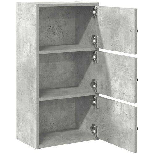  Regal za knjige boja betona 40x24x77 cm konstruirano drvo Slike