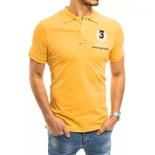DStreet Men's Yellow Polo Shirt