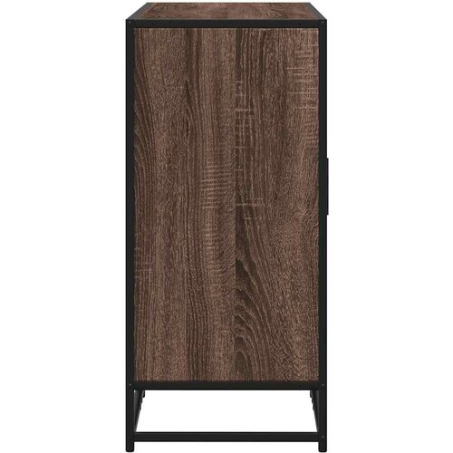  Komoda smeđi hrast 94x35x76 cm izrađeno drvo Slike