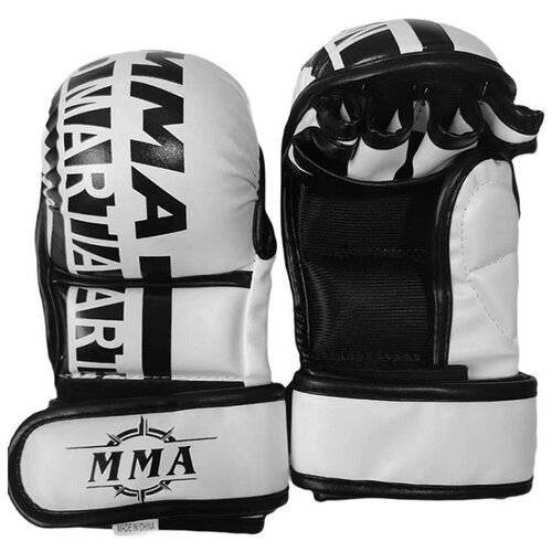INF Rokavice za boks s pol prsti - MMA, sparing, vreča za udarjanje in kickboxing White L, (5000078435) Cene