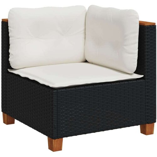 vidaXL 7-dijelni set vrtnih sofa od poliratana s jastucima crni Cijene