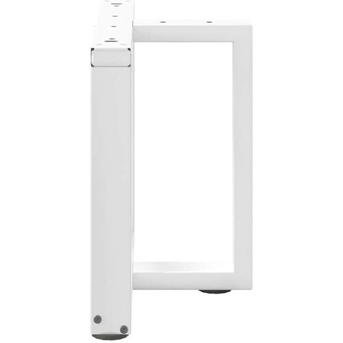  Noge za stolić T-oblika 2 kom bijele 50x25x(42-43) cm čelik Slike