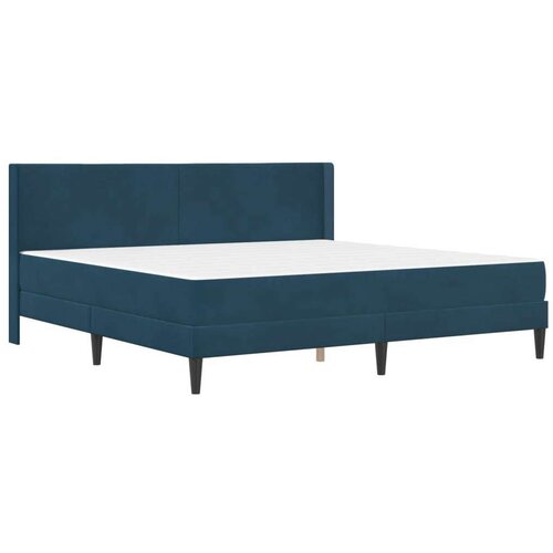  Okvir kreveta s madracem s uzglavljem 2 pcs Plava Bar&amp;scaron;un - Plava 200 x 200 cm Slike