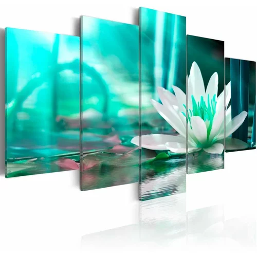  Slika - Turquoise Lotus 100x50