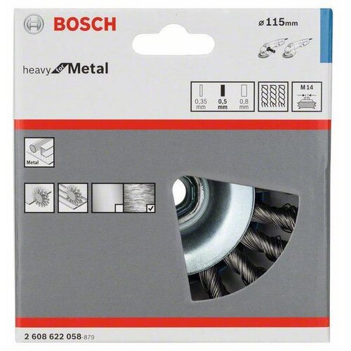 Bosch konusna četka 115 mm, 0,5 mm, M14 - 2608622058 Cene