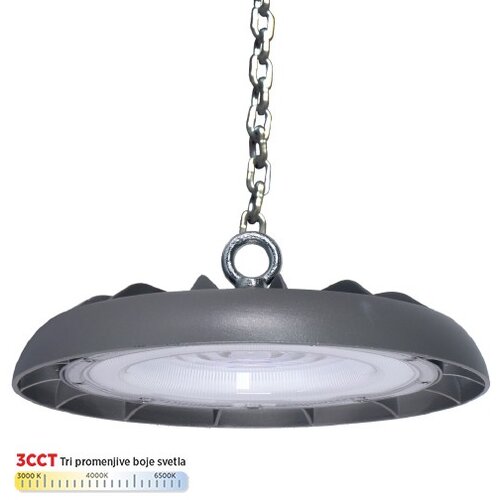 Mitea Lighting Svetiljka siva 100W 3CCT 3000/4000/6500K IP65 6KV LED UFO M460100-S6-CCT Cene