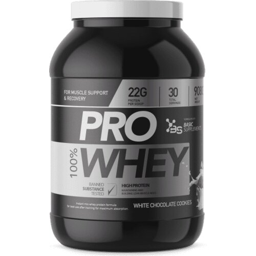 Basic Supplements Pro Whey, Ukus Bela čokolada i kolačići, 908g Cene