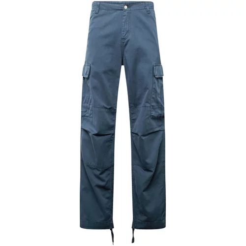 Carhartt WIP Cargo hlače sivkasto plava