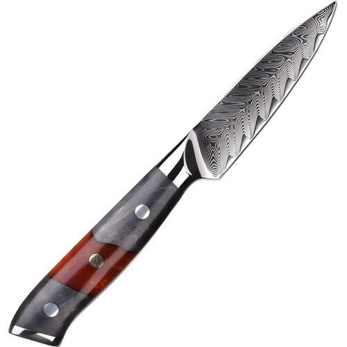IZMAEL Damaskast kuhinjski nož YA-37550 - Paring / Rdeča / Siva Cene