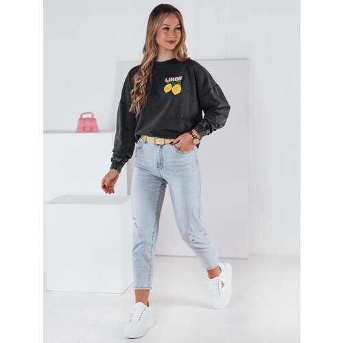 DStreet Bluza damska one size LEMONFIT grafitowa Slike