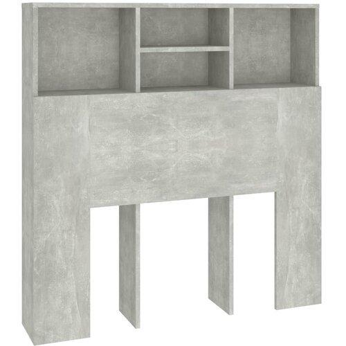 Maison Chic vzglavna omarica - nočna omarica - posteljna omarica betonsko siva 100x19x103,5 cm, (21705565) Slike