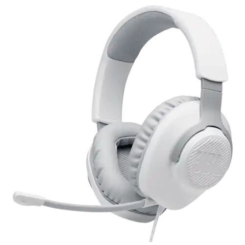 JBL Slu&amp;scaron;alice sa mikrofonom Quantum 100 bela Slike