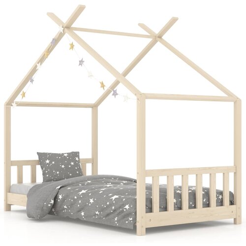 Maison Chic Otroška postelja - Otroški ležaj - Otroški posteljni okvir iz trdne borovine 70x140 cm, (21698314) Cene