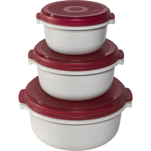 Emsa Micro Family Mikrowave Starter Set red 3 pcs. Slike