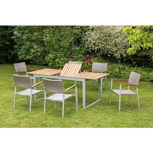 Gardenson vrtna garnitura naxos, 7-Delno, raztegljiva miza Slike