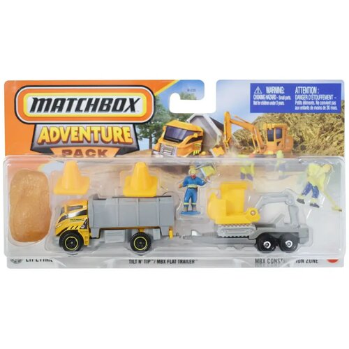 Mattel Matchbox: Tilt N Tip autić s prikolicom set 1/64 - Cene